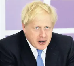  ??  ?? Brexit test Prime Minister Boris Johnson has to present his plan to the EU