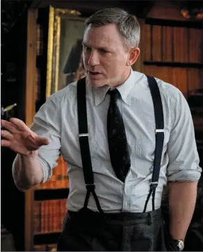  ??  ?? Daniel Craig as Benoit Blanc in Knives Out.