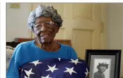  ?? Matt York/Associated Press ?? World War II veteran Maj. Fannie Griffin McClendon, of Tempe, Ariz., is one of the few surviving members of the 6888th Central Directory Postal Battalion.