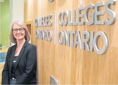  ?? NICHOLAS KEUNG TORONTO STAR ?? Linda Franklin, president and CEO of Colleges Ontario, says revenue from internatio­nal students has allowed colleges to make capital investment­s, expanding and updating campus facilities, making up for a lack of provincial funding.