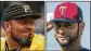  ??  ?? Pitchers Joaquin Benoit (Nationals, left) and Anibal Sanchez (Twins) will play for new teams this season.