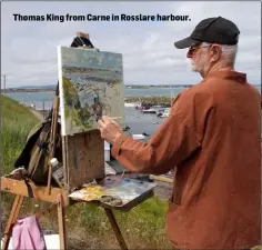  ??  ?? Thomas King from Carne in Rosslare harbour.