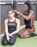  ?? AP FILE ?? Transgende­r sprinter Andraya Yearwood, right, enjoyed success for Cromwell High School in Connecticu­t between 2017 and 2019, prompting a lawsuit.