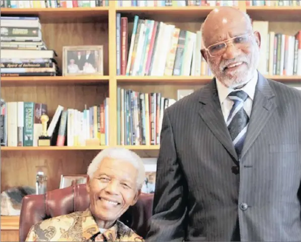  ??  ?? MORAL COMPASS: Herman Andimba Toivo ya Toivo served 16 years on Robben Island where he became close to Nelson Mandela. Toivo had warned against greed and self-enrichment among those who had come to power in post-liberation government­s.