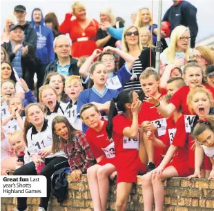  ??  ?? Great fun Last year’s Shotts Highland Games