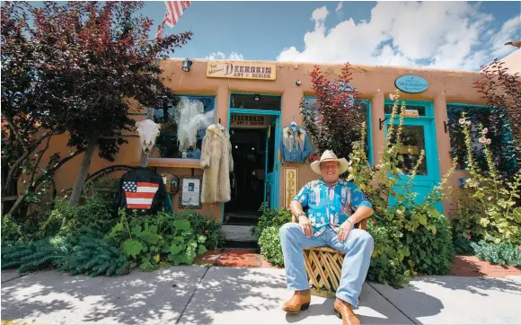  ?? COURTESY ?? Tony Whitecrow reclines in front of his store as he recounts a life well-lived.