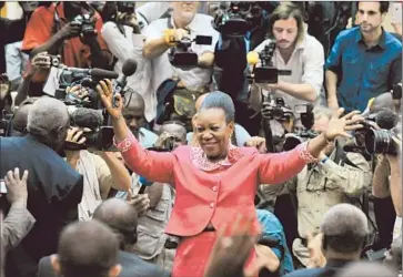  ?? Issouf Sanogo
Afp/getty Images ?? THE ELECTION of Catherine Samba-Panza, along with the European Union’s troop and aid pledges, offered her nation its best hope in months of overcoming the chaos and violence that have prevailed since March.