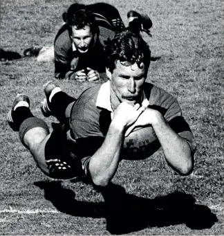  ?? STUFF ?? Craig Green in his prime, scoring a try for Canterbury against Auckland in 1986.