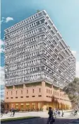  ??  ?? An artist’s impression of the Dennys Lascelles Tower,