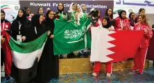  ?? Supplied ?? The Saudi fencing team ‘hopes to raise the Saudi flag in all forums.’