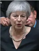  ?? ?? Humour: Mrs May yesterday