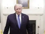  ?? President Donald Trump’s Twitter account ?? President Donald Trump released a brief video on Friday before beginning his hospitaliz­ation.