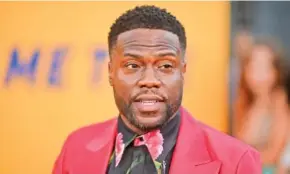  ?? PHOTO BY RICHARD SHOTWELL/INVISION/AP ?? Kevin Hart attends the premiere of “Me Time” in 2022 in Los Angeles.
