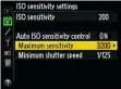  ??  ?? Use the Auto ISO menu to fix the highest ISO that the camera can choose