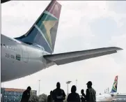  ?? PHOTO: BLOOMBERG ?? The merger between SAA and SA Express will take place as part of the state review of its aviation sector, Public Enterprise­s Minister Lynne Brown announced in Parliament.