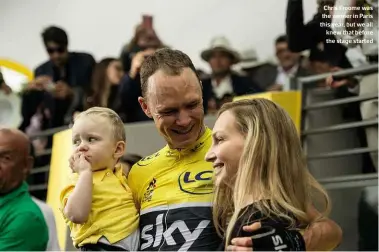  ??  ?? Chris Froome was the winner in Paris this year, but we all knew that before the stage started