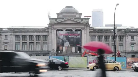  ?? NICK PROCAYLO ?? The Vancouver Art Gallery tops the list of B.C. groups seeking federal funding, with a $100 million request for its new facility.