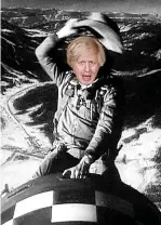  ??  ?? ROCKET MAN Trident missile fan Boris