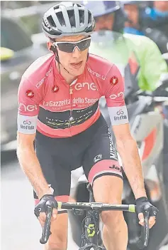  ??  ?? Simon Yates rides during the 15th stage between Tolmezzo and Sappada of the 101st Giro d’Italia, Tour of Italy cycling race. — AFP photo