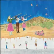  ?? COURTESY OF O'HANLON CENTER FOR THE ARTS ?? Painter and printmaker Li Turner's “Annie Oakley and Friends Shoot Down Oppression” is featured in O'Hanlon Center for the Arts' “It's OK to Laugh” online show.