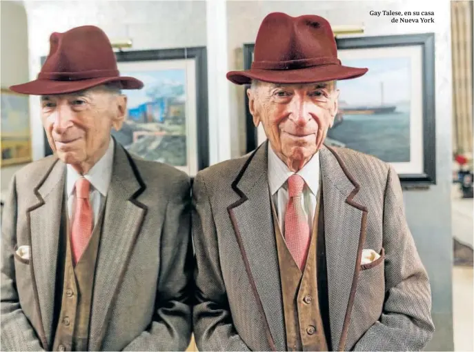  ?? ALFONSO LOZANO ?? Gay Talese, en su casa de Nueva York