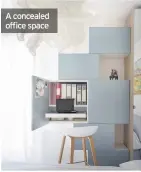  ??  ?? A concealed office space