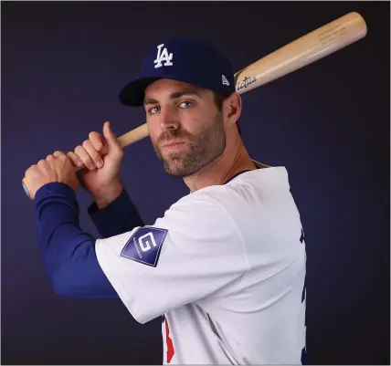  ?? CHRISTIAN PETERSEN — GETTY IMAGES ?? The Dodgers' Chris Taylor says he developed a swing with too much of an uppercut, resulting in a .228batting average over the past two seasons.