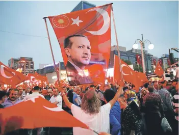  ?? FOTO : REUTERS ?? El viernes de la semana pasada fue el intento de golpe de estado en Turquía.