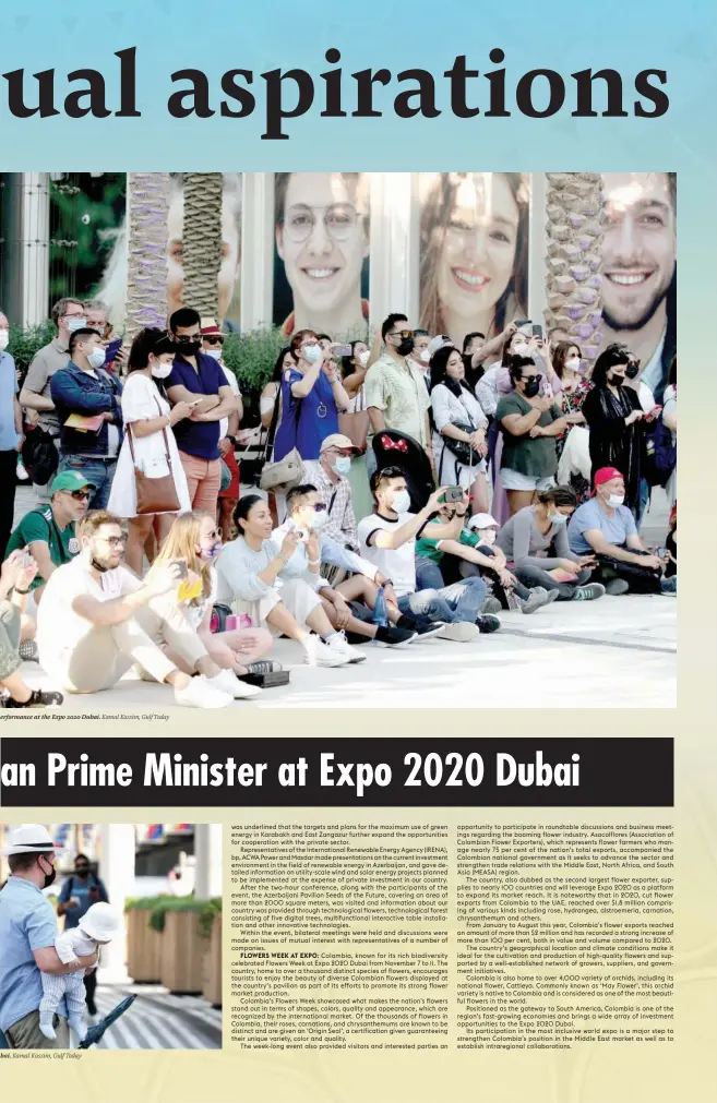  ?? ?? erformance at the Expo 2020 Dubai. bai.