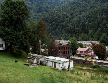  ??  ?? An excerpt of Doug Van Gundy and Matt Eich’s docupoetry project about Webster County, West Virginia.