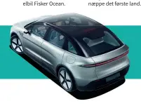  ?? ?? Den nye Sony Vision S 02 minder på mange måder om Tesla Model Y i både størrelse og drivline.