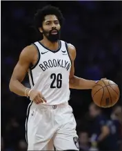  ?? MATT SLOCUM — THE ASSOCIATED PRESS ?? Spencer Dinwiddie was dealt before the trade deadline from the Nets to the Raptors, who waived the 6-6 guard.