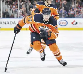  ?? ANDY DEVLIN/NHLI VIA GETTY IMAGES ?? Oscar Klefbom was hampered by shoulder issues this past season and the Oilers may be willing to move him for another offensive defenceman if the price is right.