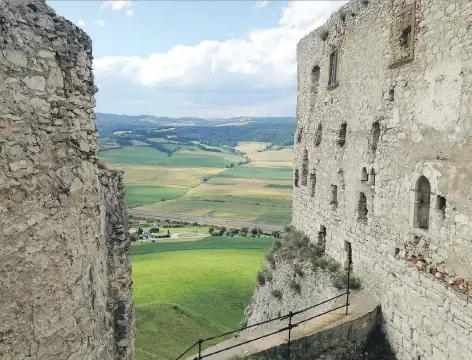  ?? ERICA ROSENBERG/WASHINGTON POST ?? Spis Castle in Eastern Slovakia — a vast structure that is now a UNESCO World Heritage site — is one of the largest fortresses in Central Europe. Parts of the castle date from the 11th century and it housed 2,000 people in the 17th century.