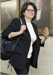  ?? PHOTO D’ARCHIVES, MICHAËL NGUYEN ?? La journalist­e retraitée Josée Dupuis au palais de justice de Montréal, le 21 mars.