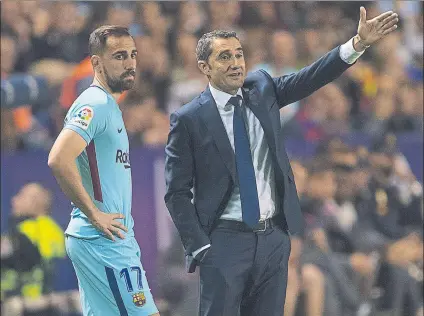  ?? FOTO: PERE PUNTÍ ?? Paco Alcácer estará una segunda temporada con Valverde en el Barça si el técnico no caba diciéndole lo contrario
