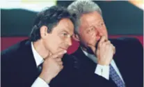  ??  ?? Blair i Clinton Devedeseti­h godina prošlog stoljeća britanski premijer i američki predsjedni­k poveli su tzv. treći put