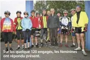  ??  ?? Sur les quelque 120 engagés, les féminines ont répondu présent.