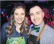  ??  ?? Global cocktail ambassador Lauren Mote, 2015 World Class Canada Cocktail Champion, and Chris Enns, 2018 World Class Champion, were among local and visiting bar stars that lent their support.