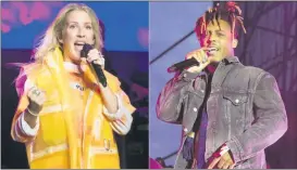  ??  ?? Ellie Goulding and Juice WRLD