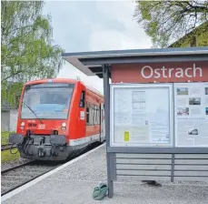  ?? ARCHIVFOTO: JULIA FREYDA ?? Die Räuberbahn macht Halt in Ostrach.