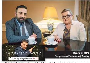  ??  ?? Beata KEMPA Europosłan­ka Zjednoczon­ej Prawicy