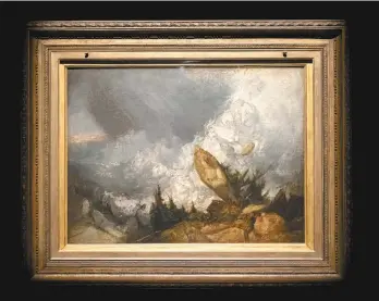  ??  ?? Durant toute sa carrière, William Turner ne s’est intéressé qu’aux paysages.
IDRA LABRIE MNBAQ