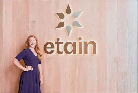  ?? Photos provided by Etain ?? Hillary Peckham is the head of brand for Etain, one of the first medical marijuana providers in New York. Now, the business is looking to transition into the newly emerging recreation­al market.