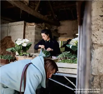  ??  ?? Vente directe à la ferme, à La Riche, en Indre-et-loire, en mars dernier.