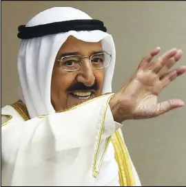 ??  ?? أمير الكويت الراحل الشيخ صباح الأحمد الصباح