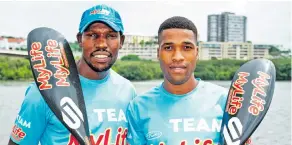  ?? ?? The Team MyLife pair of Thulani Mbanjwa (left) and Msawenkosi Mtolo (right) will be chasing the overall men's title at the 2022 MyLife Dusi Canoe Marathon starting on Thursday. Anthony Grote/Gameplan Medial