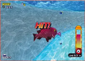  ??  ?? » [Dreamcast] Not everyone was a fan of the inclusion of fishing in the game, especially as it can be quite tricky.