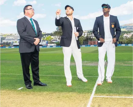  ?? Picture / Photosport ?? The toss at the start of test cricket matches continues to be a lottery.