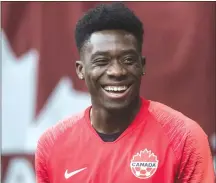  ?? Canadian Press photo ?? Alphonso Davies is Canada’s male athlete of the year.